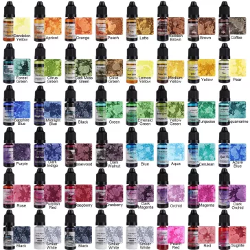Let's Resin Alcohol Ink szett - 48 x 10 ml