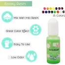 Let's Resin folyékony pigment - zöld, 10 ml