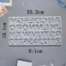 Szilikon öntőforma - betűk és számok
