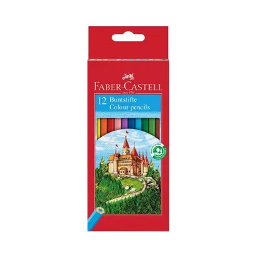  FABER-CASTELL Classic színes ceruza készlet, hatszögletű - 12 db